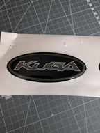 Ford Kuga MK1 & MK2 / MK2.5 3D Tri Colour Gel Badge Overlay Set – Front & Rear Emblem Covers