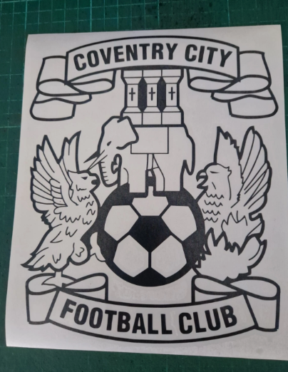 Coventry City FC 8" Sticker – Vinyl Car, Van & Wall Art Decal for Football Fans