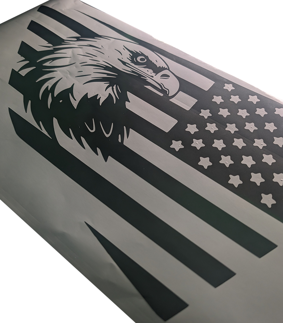 2013–2019 Ford Escape Rear Quarter Window Decals – American Flag Eagle