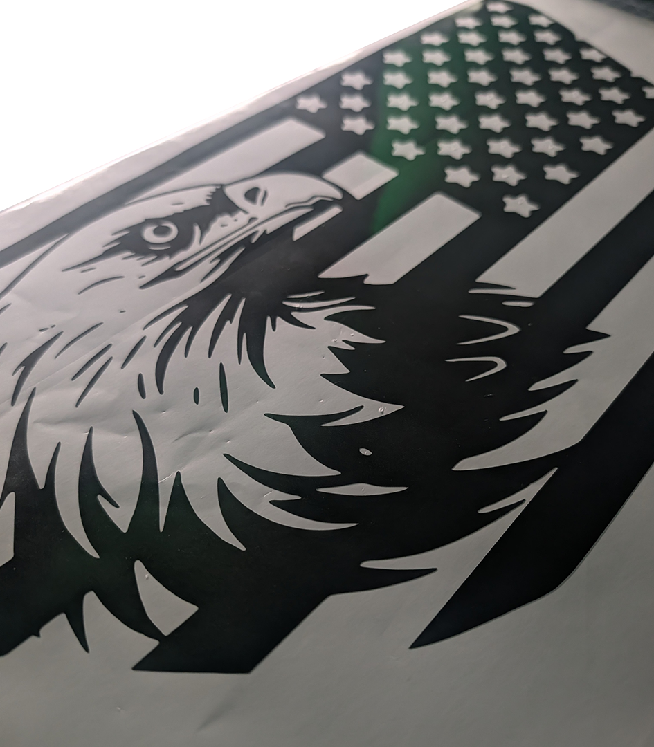 2013–2019 Ford Escape Rear Quarter Window Decals – American Flag Eagle