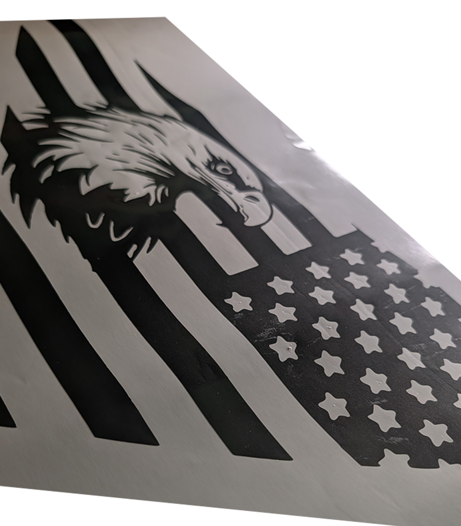 2020+ Ford Escape Rear Quarter Window Decals | American Flag Eagle Vinyl Stickers