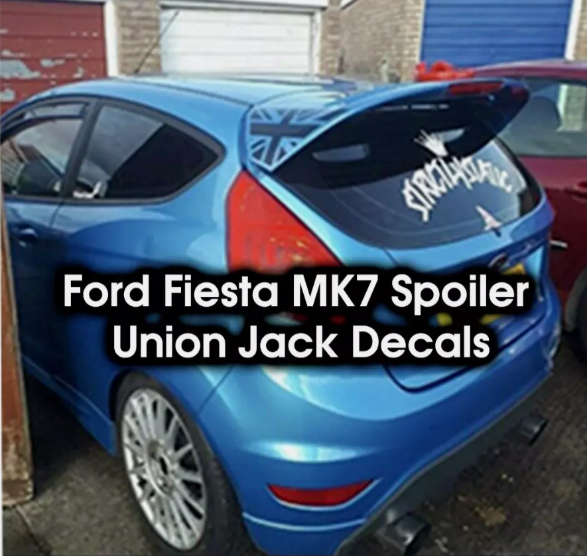 Ford Fiesta Union Jack Decals Pair – Mk7 & Mk7.5 ST, Zetec S, ZS Rear Body Stickers