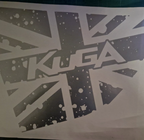 Ford Kuga MK1 Union Jack Splatter Decals Pair – Car Styling Body Stickers