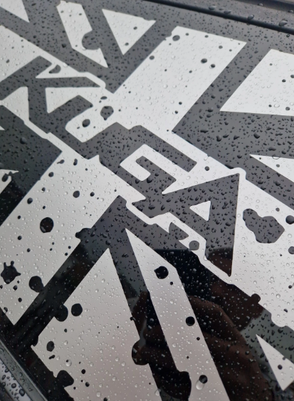 Ford Kuga MK1 Union Jack Splatter Decals Pair – Car Styling Body Stickers