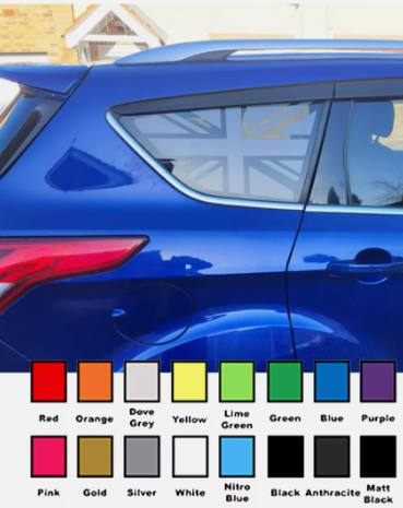 Ford Kuga MK2/2.5 Union Jack Decals Pair