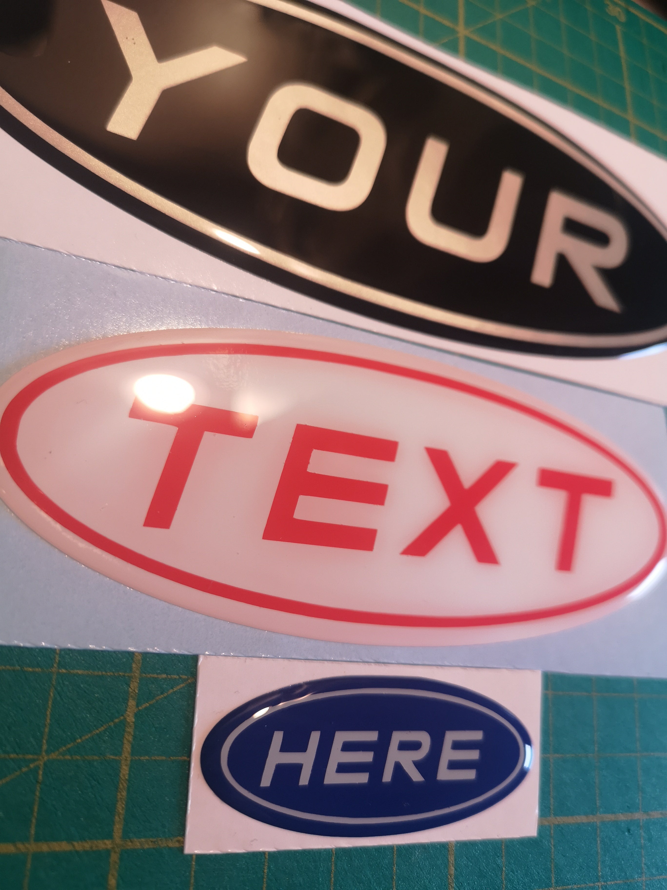 Ford C-MAX 2011 Gel Badge Overlay Set – Front, Rear & Steering Wheel Emblem Covers