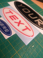 Ford C-MAX 2011 Gel Badge Overlay Set – Front, Rear & Steering Wheel Emblem Covers