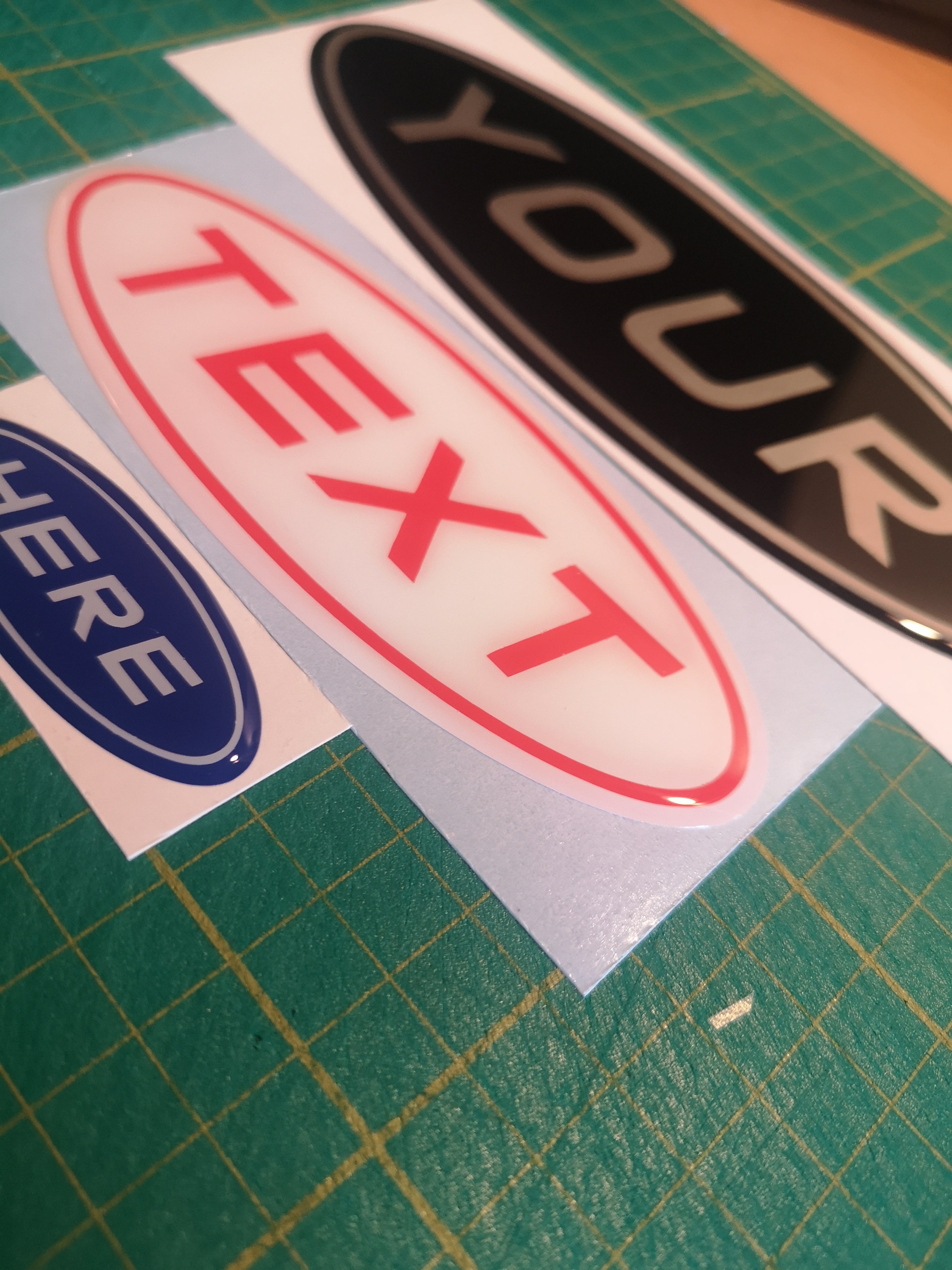 Ford C-MAX 2011 Gel Badge Overlay Set – Front, Rear & Steering Wheel Emblem Covers