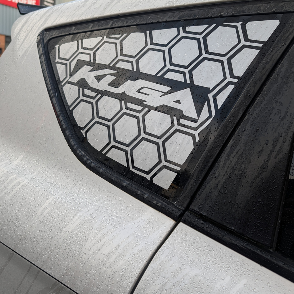 Ford Kuga Hexagon Rear Quarter Window Decal – Honeycomb Styling Vinyl Sticker (All Models)