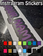 Personalised Instagram Car Window Stickers – Custom Social Media Decals