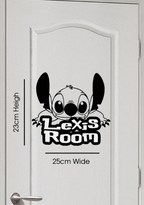 Personalised Kids Door Sign Sticker – Custom Name Home Bedroom Wall Vinyl Sticker