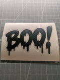 Halloween BOO Vinyl Decal Sticker – Choose Your Size & Colour