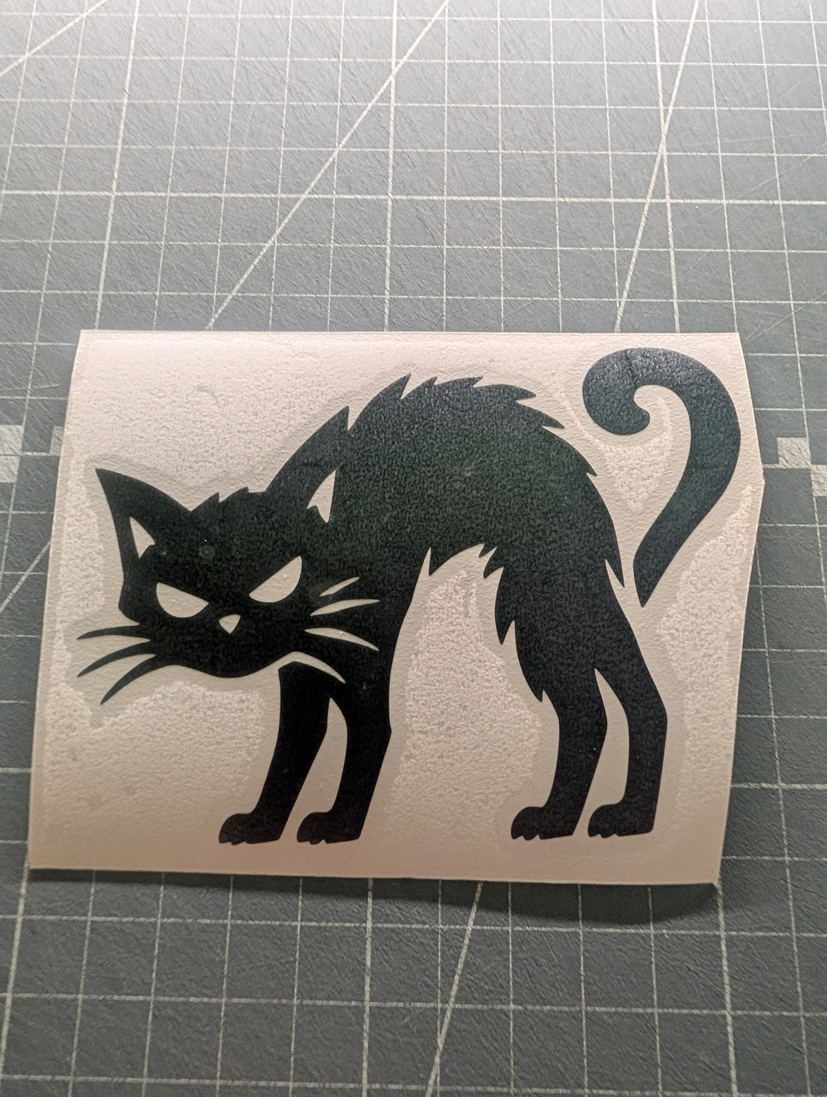 Halloween Cat Vinyl Decal Sticker – Choose Your Size & Colour