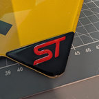 3D Gel Number Plate Corner Gels Pair – Premium Domed Number Plate Corner Protectors / Styling Decals