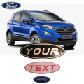 Ford EcoSport Facelift Gel Badge Overlay Set – Front, Rear & Steering Wheel Emblem Covers