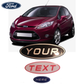Ford Fiesta MK7 Pre-Facelift Custom 3D Gel Badge Overlay Set – Front, Rear & Steering Wheel Emblems