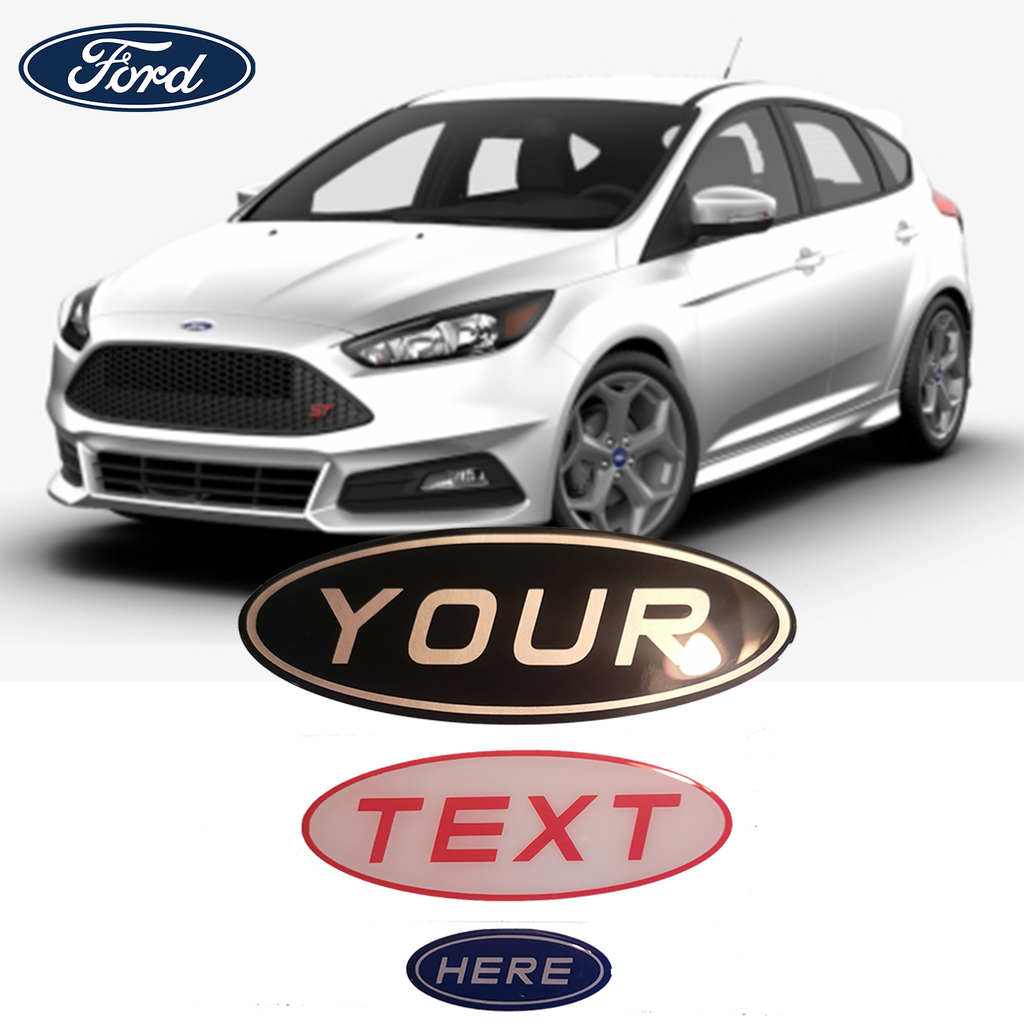 Ford Focus MK3 ST, RS & Standard Gel Badge Overlay Set – Front, Rear & Steering Wheel Emblem Covers