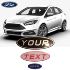 Ford Focus MK3 ST, RS & Standard Gel Badge Overlay Set – Front, Rear & Steering Wheel Emblem Covers
