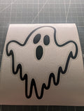 Halloween Ghost Vinyl Decal Sticker – Choose Your Size & Colour