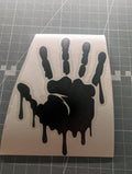 Halloween Spooky Hand Vinyl Decal Sticker – Choose Your Size & Colour