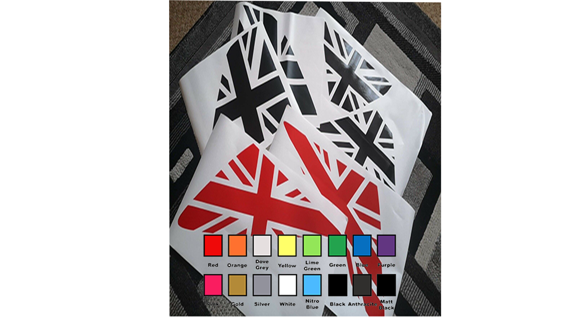 Ford Mondeo MK4 MK4.5 Union Jack Decals – UK Flag Car Vinyl Stickers Pair