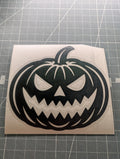 Halloween Pumpkin Vinyl Decal Sticker – Choose Your Size & Colour