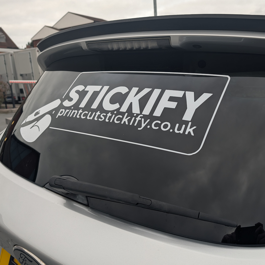 Personalised Rear Window Stickers – Business & Vehicle Advertising Decals
