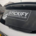 Personalised Rear Window Stickers – Business & Vehicle Advertising Decals