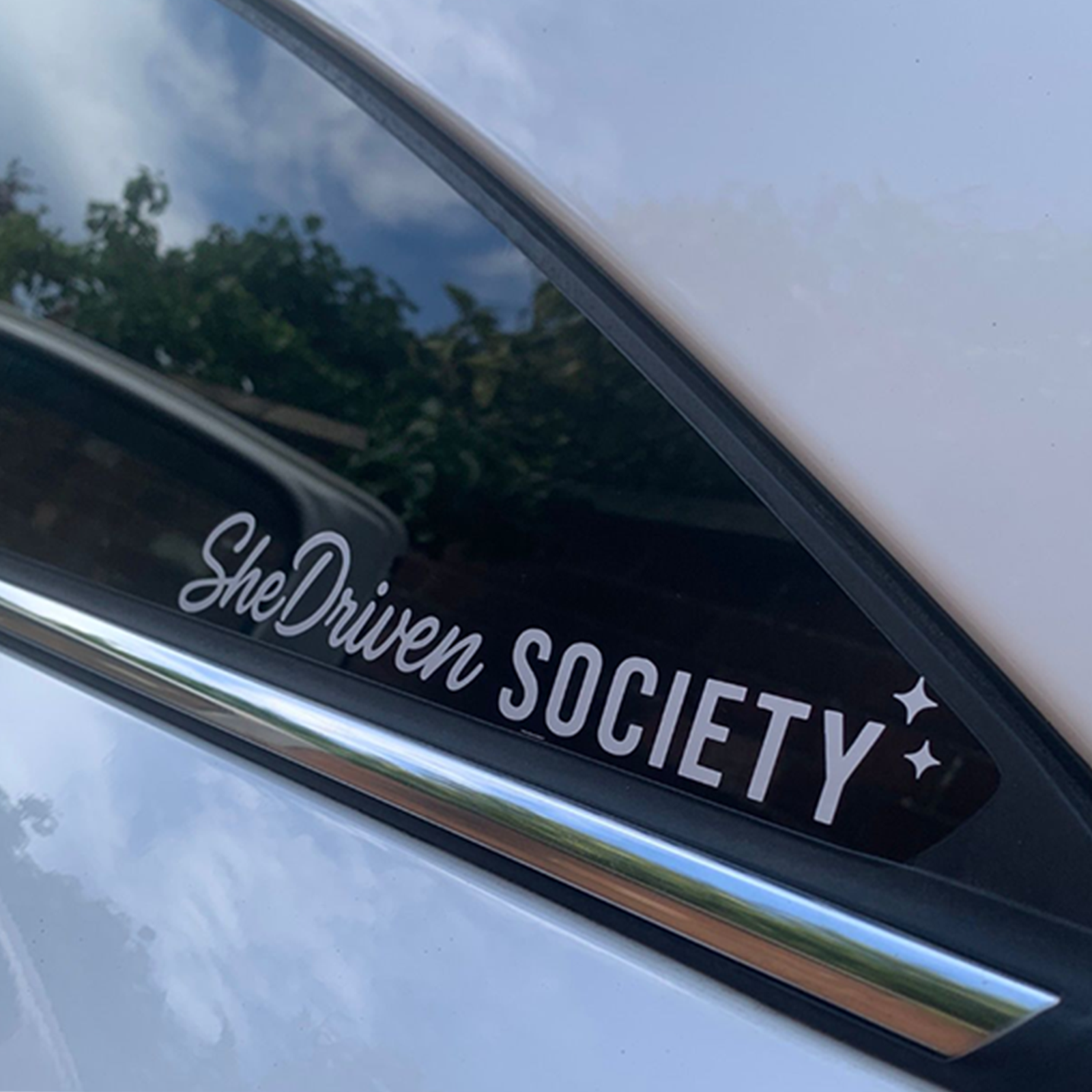 She Driven Car Club Sticker Decal 8x12cm – Premium Vinyl Window / Car Sticker