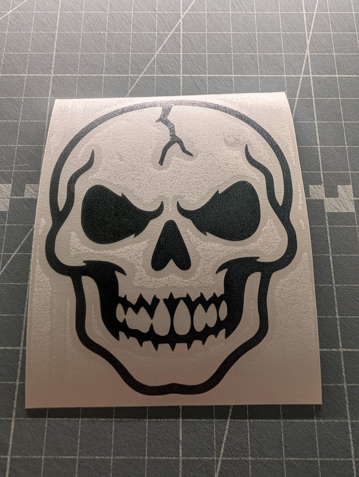 Halloween Skull Vinyl Decal Sticker – Choose Your Size & Colour