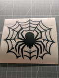 Halloween Spider Web Vinyl Decal Sticker – Choose Your Size & Colour
