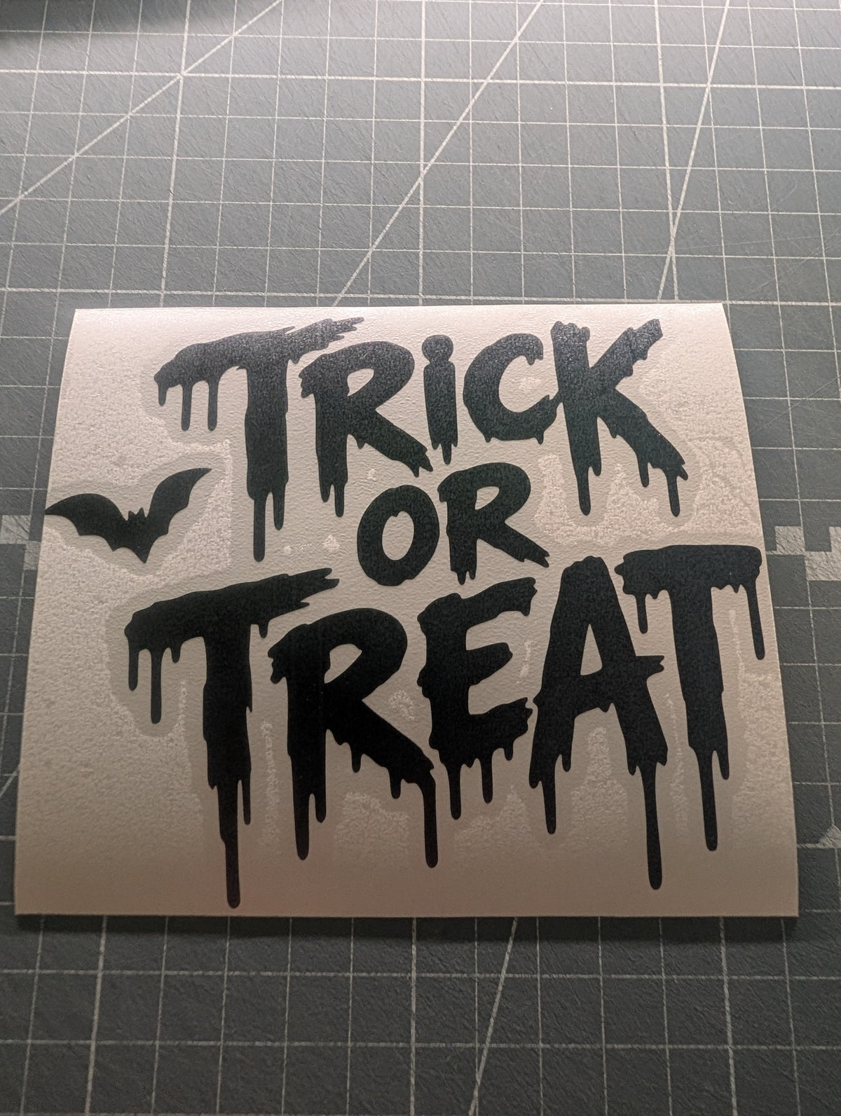 Halloween Trick Or Treat Vinyl Decal Sticker – Choose Your Size & Colour