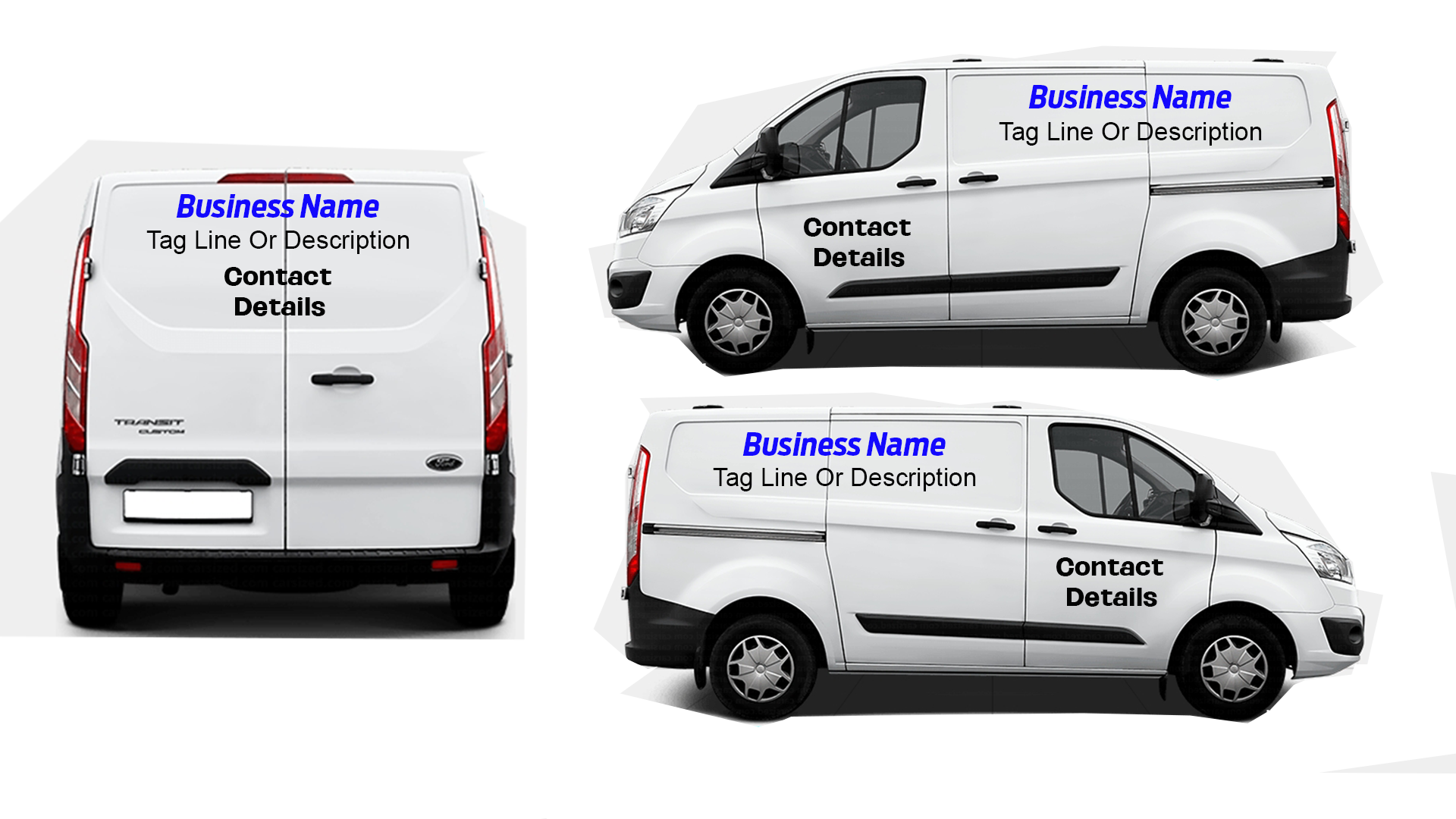 Transit Custom 2012-2018 DIY Van Sign Writing Kit – Complete Decals & Graphics
